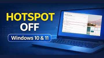 How to Turn Off Mobile Hotspot on Laptop |  Laptop Hotspot Off