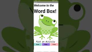Word Box MIT Inventor App screenshot 2