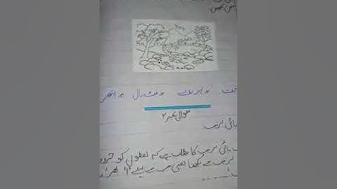 Summer task class 2 #Urdu lesson 2 part A