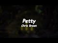 Chris Brown - Petty (Lyrics) 🎵