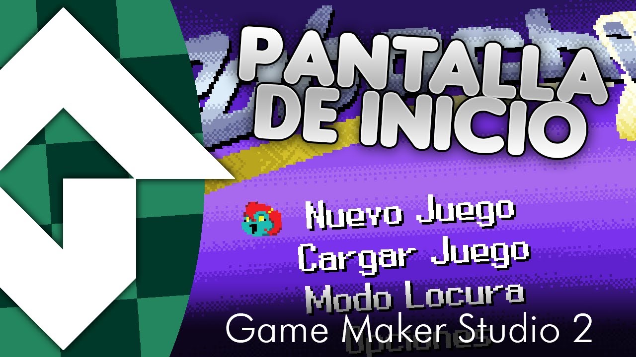 Tutorial Game Maker Studio 2: Como hacer una pantalla de inicio - YouTube