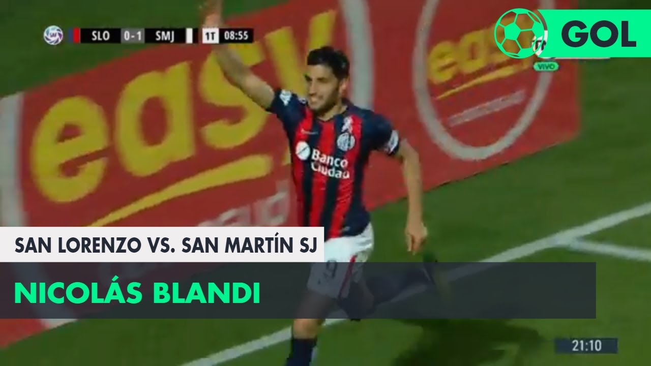 Nicolás Blandi (1-1) San Lorenzo vs San Martín SJ | Fecha 9 - Superliga Argentina 2018/2019