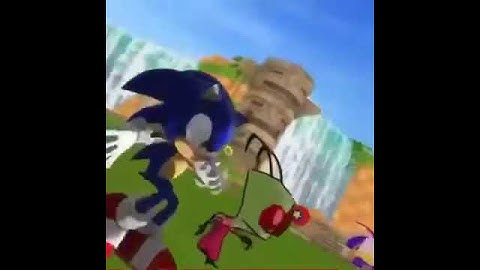 Sonic the hedgehog and invader zim dancing on green hill