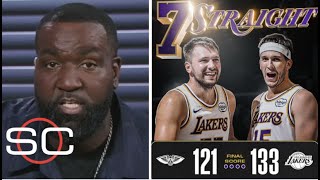 best Duo In Nba Espn Breakdown  Luka  Ar Combine For 67 To Lift Lakers To 7th Straight Win