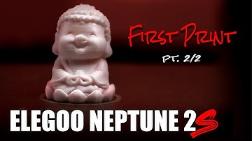 Elegoo Neptune 2S  3D Printer: Assembly, Leveling & First Print (pt.2/2)