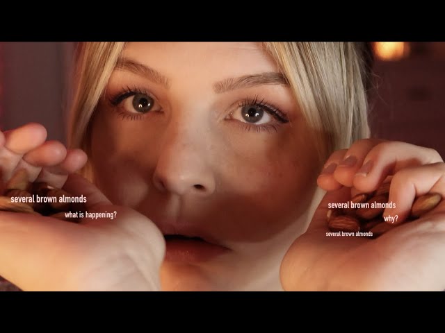 🌰🥜 ASMR But my nails are ALMONDS 🌰🥜  Whispers, Scratching, Finger Fluttering