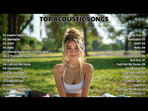 🎸Top Acoustic Songs🎶Popular English Songs|🍂Soft guitar, tender vocals, and a calm #acousticguitar