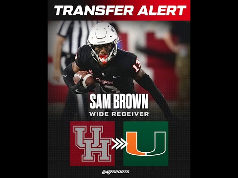 Miami Hurricanes Sign The No. 1 Wr Sam Brown From The Transfer Portal