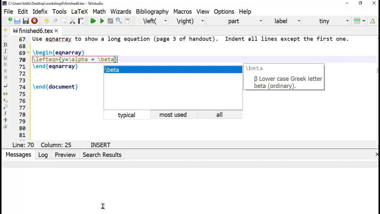 Using eqnarray for an Equation that is More than 1 Line in LaTeX - YouTube