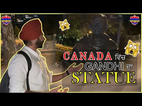 DOWNTOWN Vlog | Gandhi Statue 😯😯 Punjabi Vlogger | Canada Downtown Hamilton | Downtown Wal Gediyan