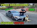 I Bought a WRECKED 2020 Toyota SUPRA and here is how much it COST! + ( SUPRA DRIFT )