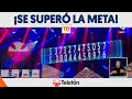 ¡Meta superada! El emotivo momento del cómputo que logra la meta de Teletón 2023