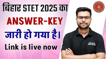 Bihar STET 2025 Answer Key, Result | STET Answer Key Out | Latest Update