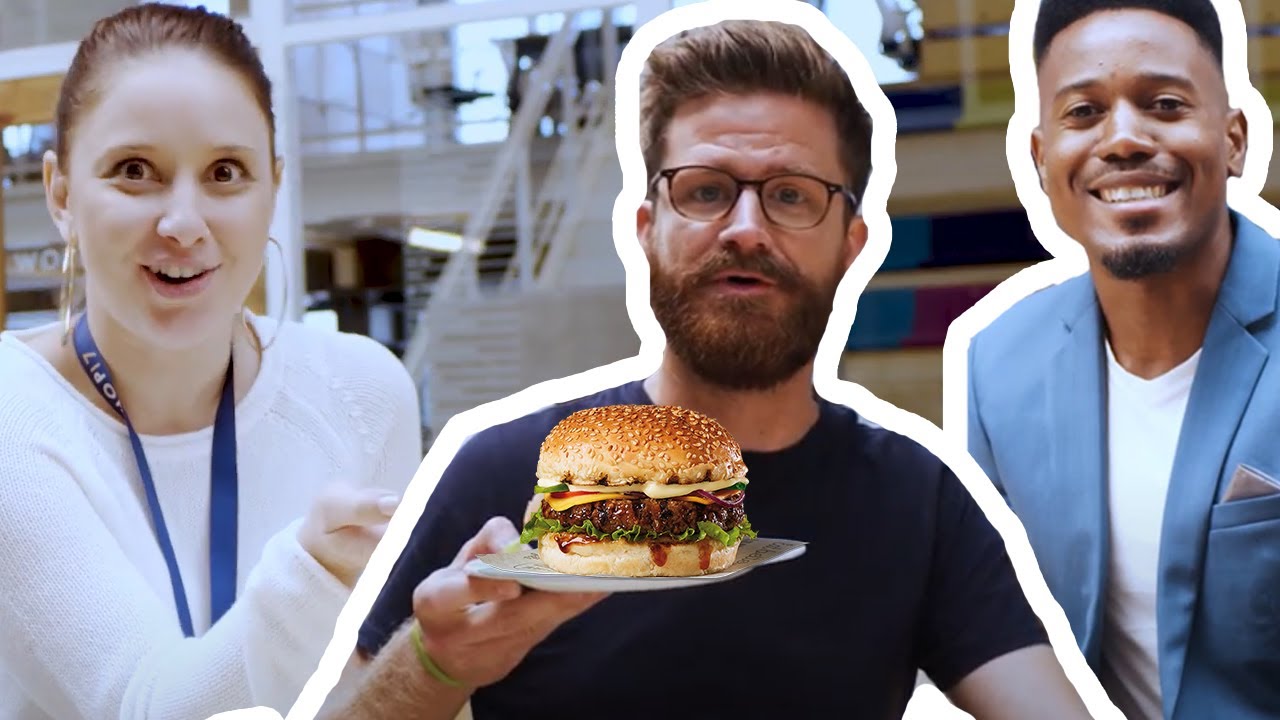 Meat Eaters Try the Steers Veggie Burgers - YouTube