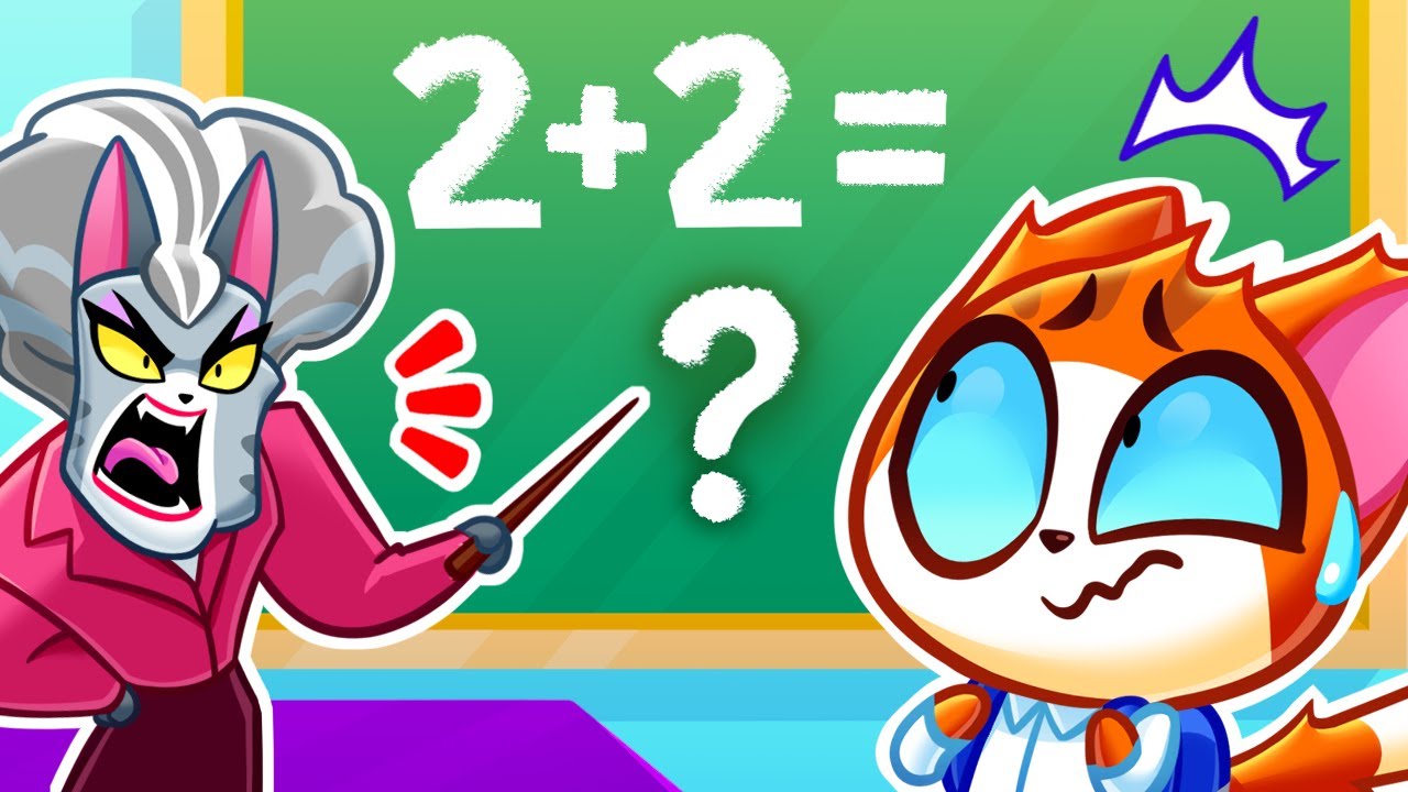 Learn Numbers at School🌟🏫 Learn together with Purr-Purr😸