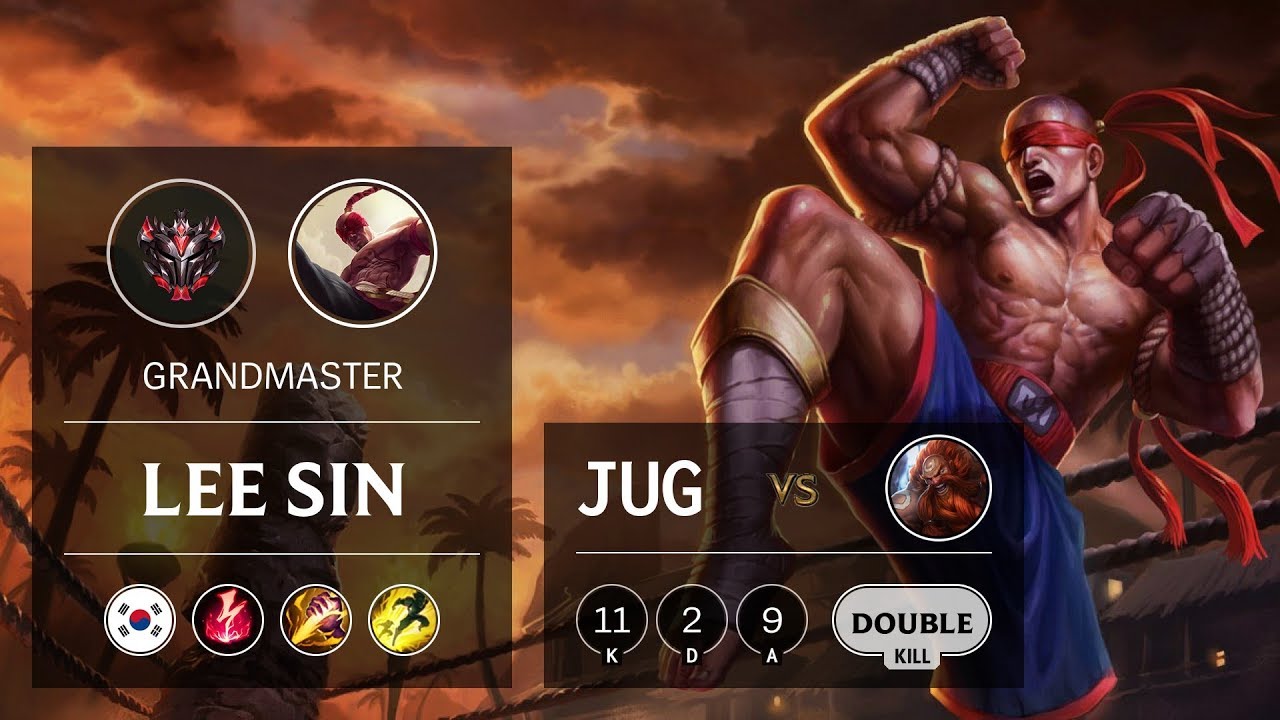 Lee Sin Jungle vs Gragas - KR Grandmaster Patch 9.11