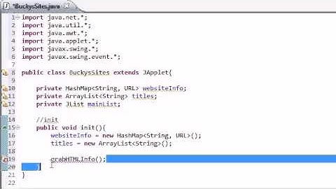 Intermediate Java Tutorial   30   init for Networking Applet   YouTube