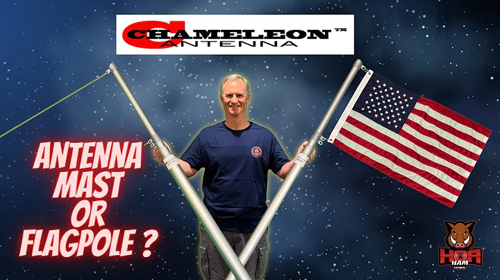 Stealth HOA Ham Radio Antenna with the Chameleon Cha Porta Mast / Flagpole - The HOA Will Never Know