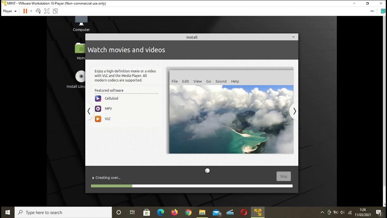 Mint vmware. Alt linux vmware player.