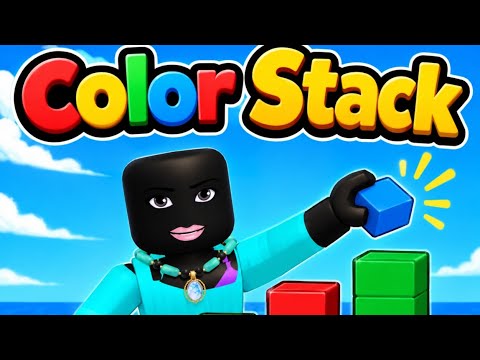 Playing 3 Games Of Color Stack On Roblox!!