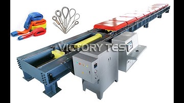 Synthetic rope webbing sling belt tensile traction testing machine proof load test break load test