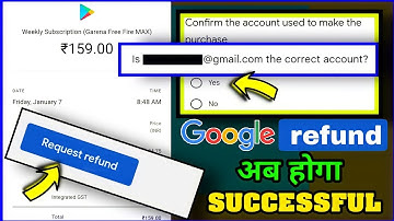 How To Refund Google Play Redeemed Amount | Free Fire Top Up Refund | New technic 2022
