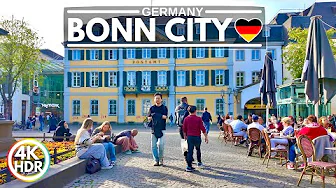 The City of Bonn in Germany, April 2025 - 4K HDR 60 FPS Walking Tour