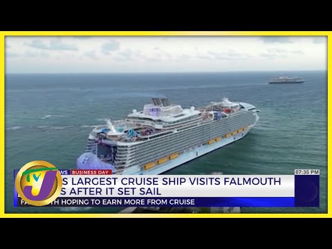 World's Largest Cruise Ship Wonder of the Seas Visits Falmouth | TVJ Business Day - Dec 1 2022