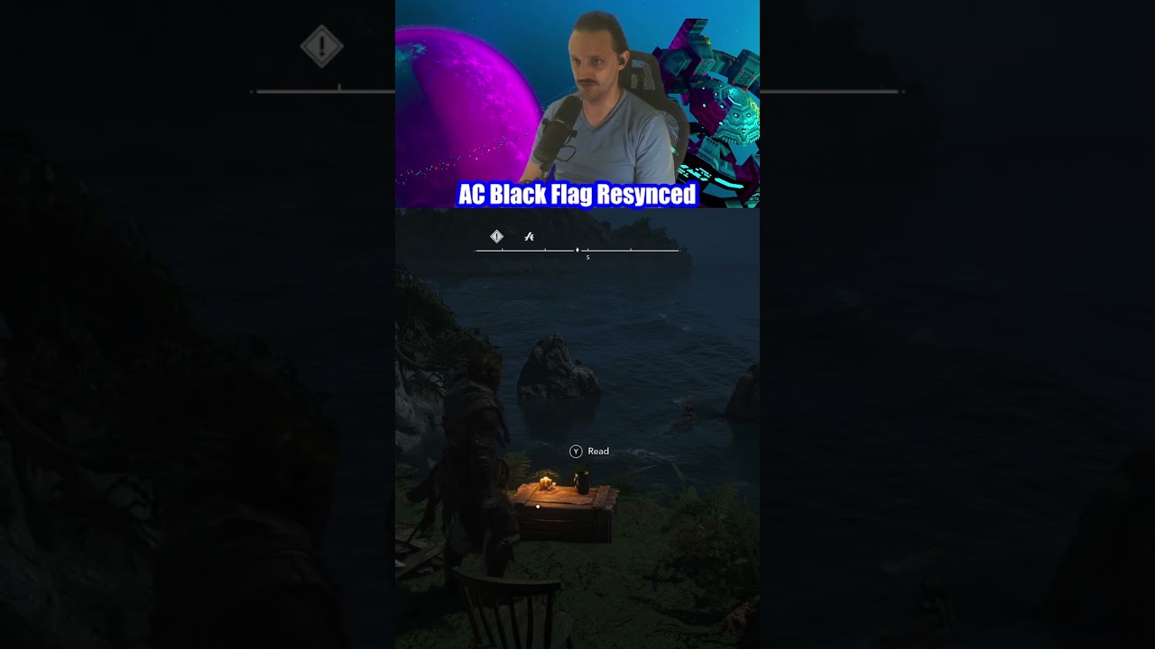 You can sit in a chair in Salt Lagoon and read in Assassin's Creed Black Flag Resynced PC #ad