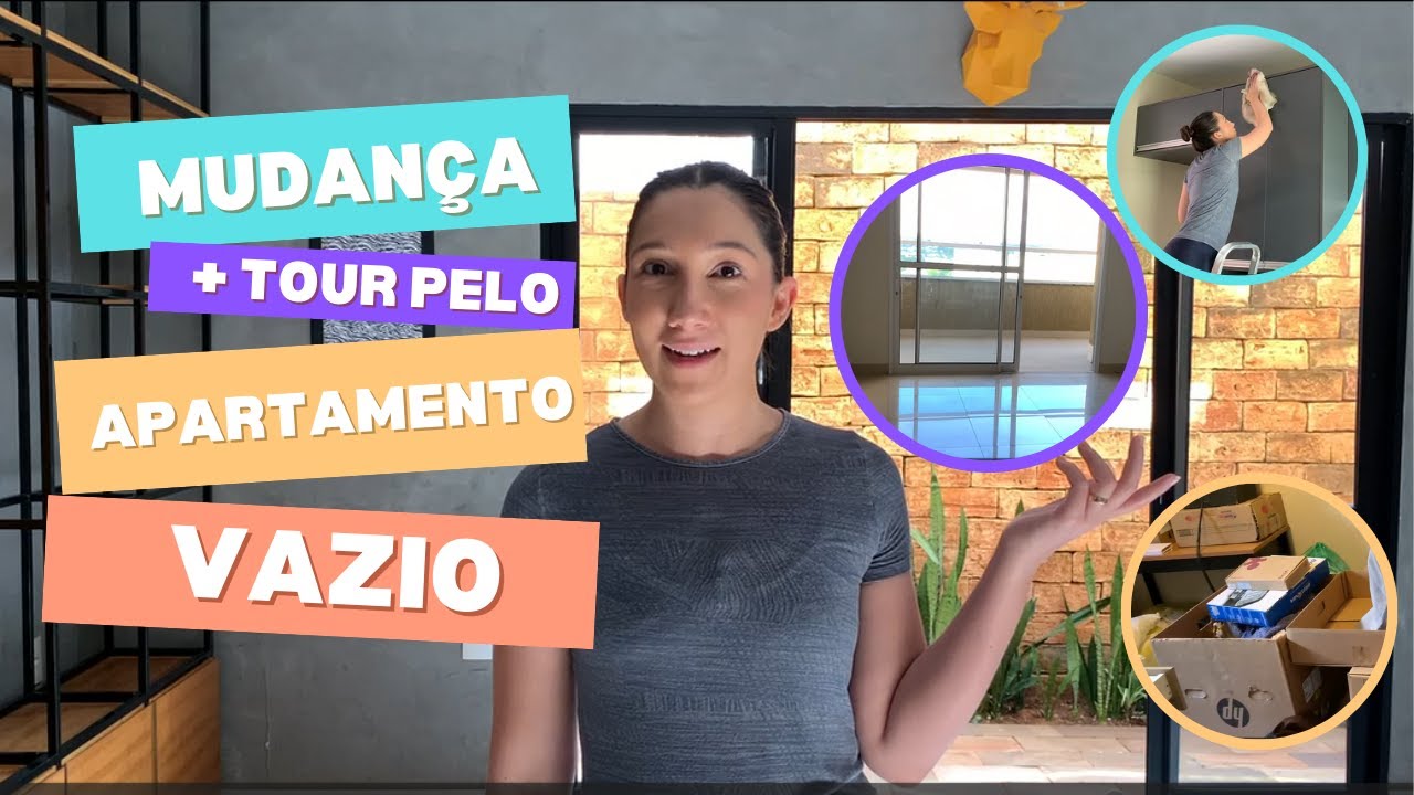 Mudança para a CASA NOVA: LIMPEZA, TOUR pelo AP vazio e DESEMPACOTANDO tudo!