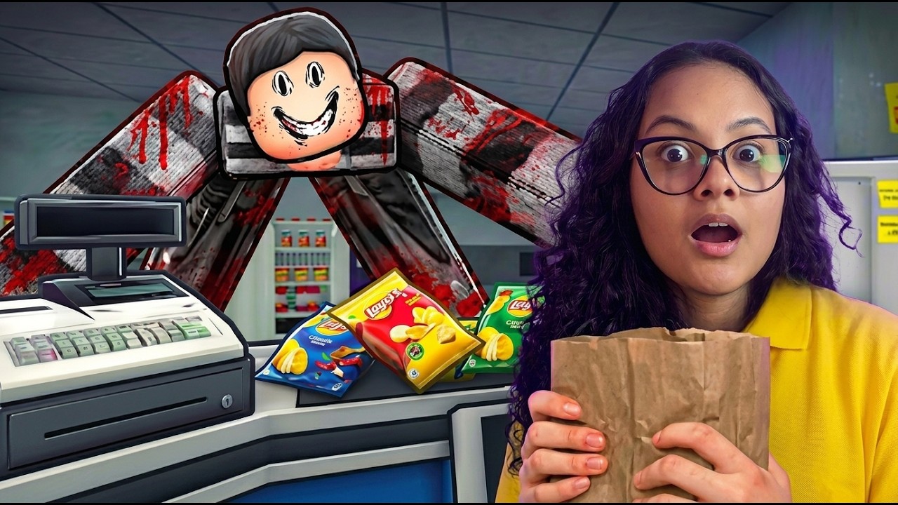 Sobrevivendo ao turno da noite no Roblox...