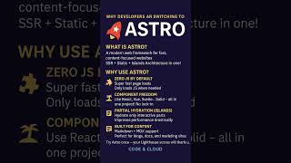 Next.js is great. But Astro? It’s blazing fast. 👨💻 Try it once — your Lighthouse scores will!