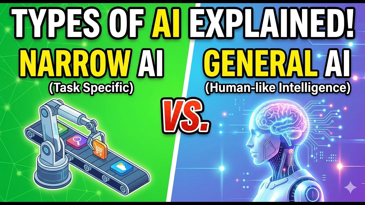 Types of AI Explained (Narrow AI vs General AI) - YouTube