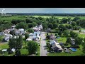 Bird view over N-D de Pierreville,Qc.