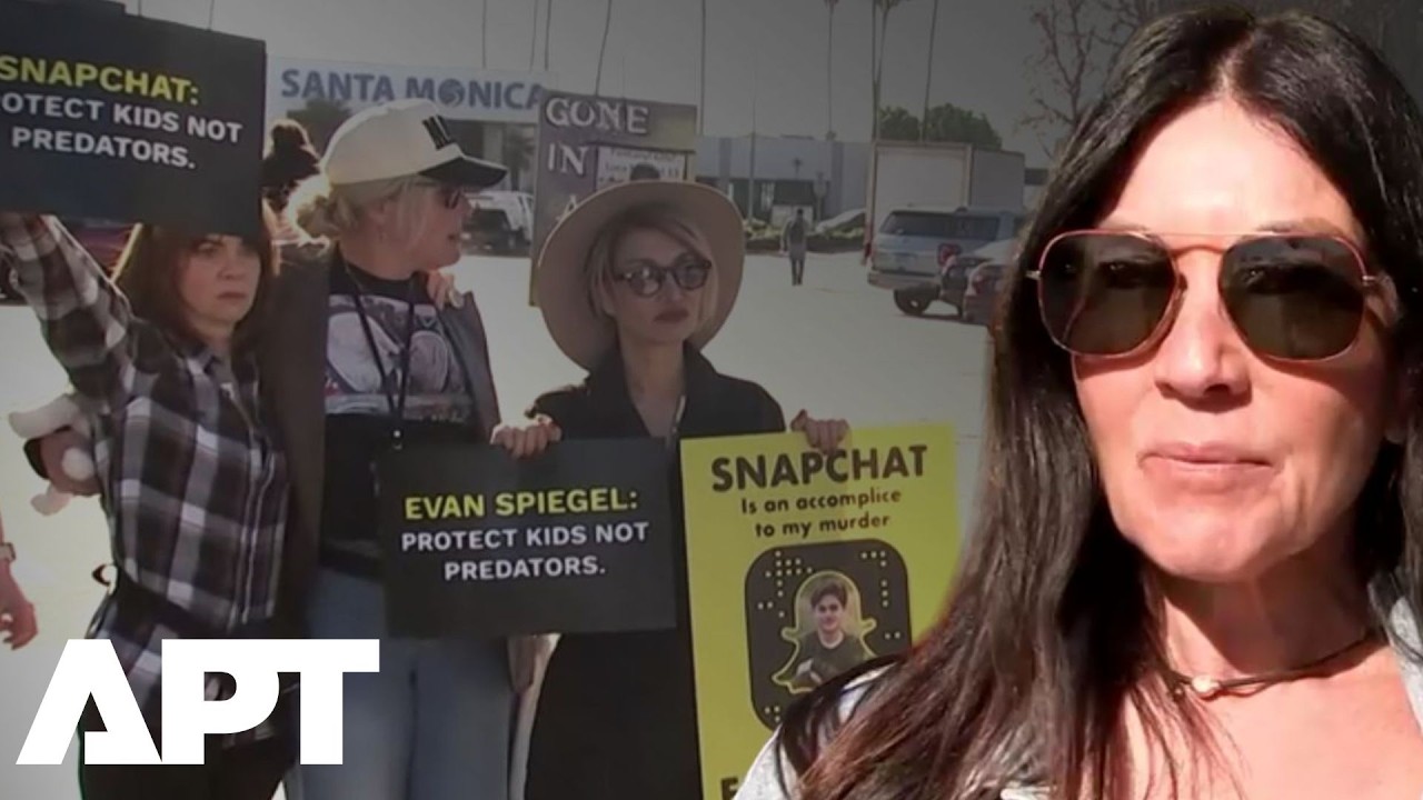 Родители протестуют у штаб-квартиры Snapchat, требуя привлечения к ответственности виновных в сме...