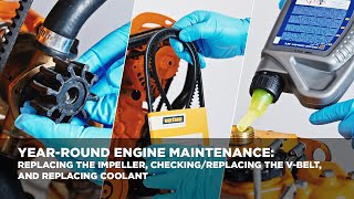 How to Service Your VETUS Marine Diesel Engine Impeller V-Belt and Coolant