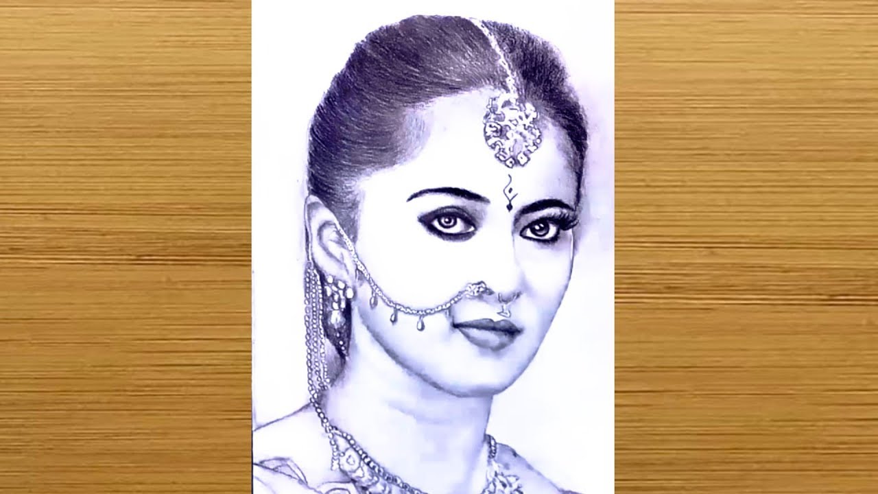 53 Actors pencil drawing refs ideas  most beautiful indian actress  beautiful indian actress digital painting portrait