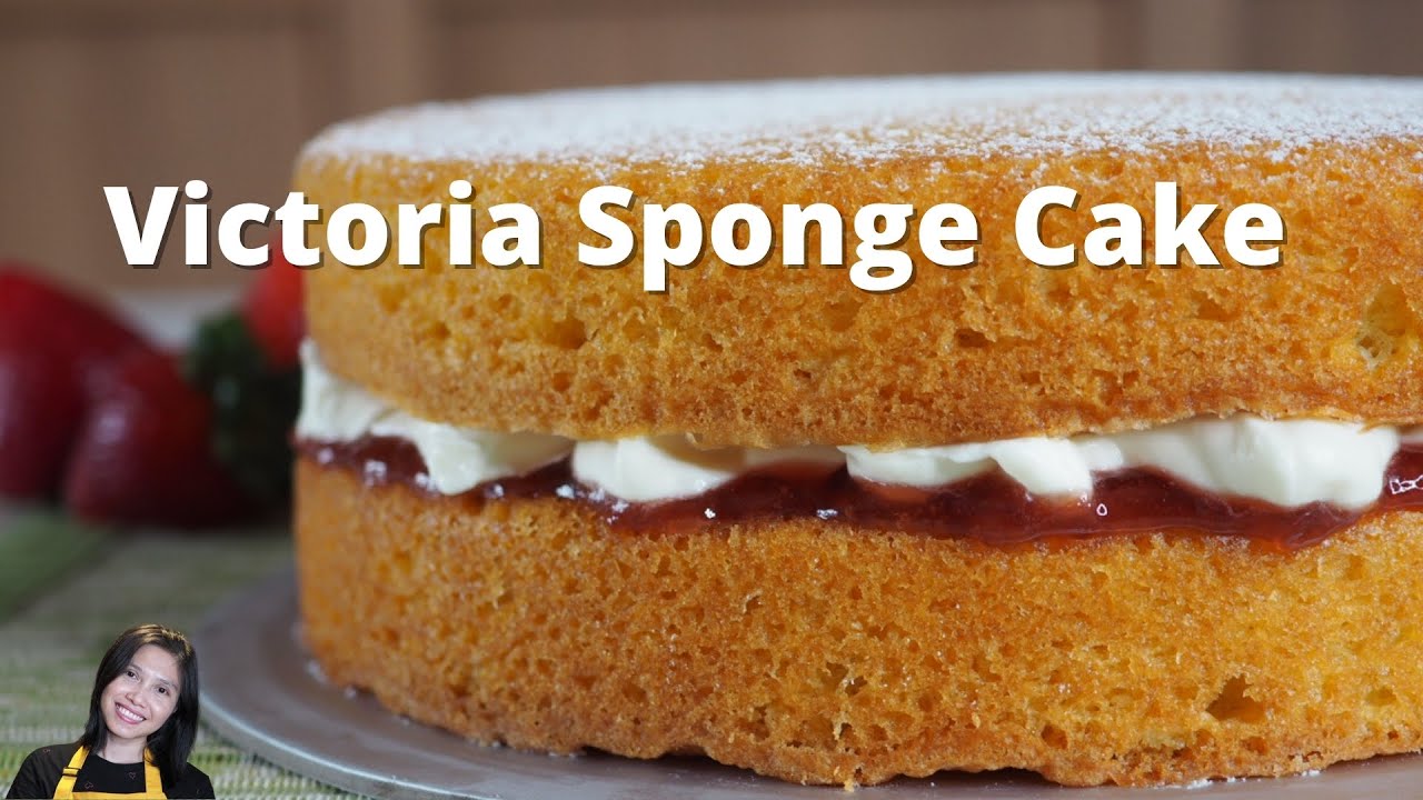 Easy Victoria Sponge Cake Victoria Sandwich Cake Sponge Cake with Jam and Whipped Cream