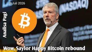 Approaching the Weekly Close, Michael Saylor Will Be Happy If Bitcoin Rebounds - Morning Analysis