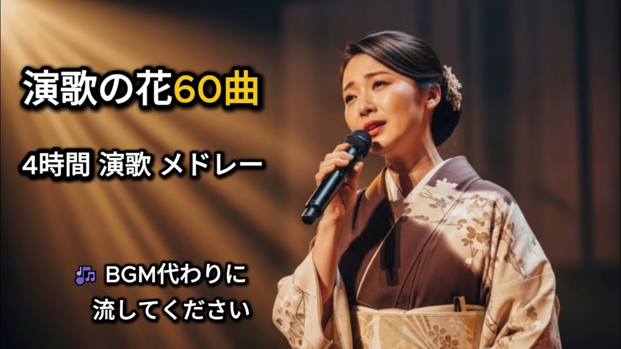 切なく心に響く女性演歌｜名曲60選 4時間メドレー