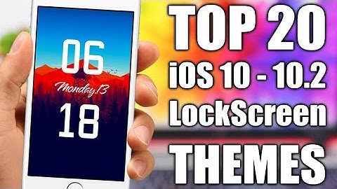 TOP 20 iOS 10 - 10.2 Jailbreak LockScreen Themes