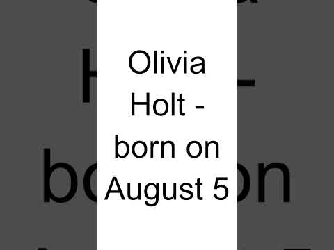 Video: Skuespiller Olivia Holt. Kreativ suksess