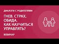 Гнев. Страх. Обида. Как научиться управлять?