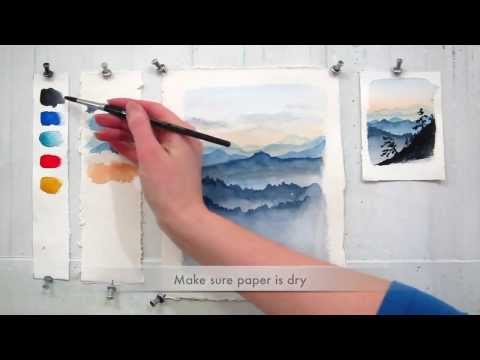 Video Hướng dẫn vẽ phong cảnh bằng màu nước - youtube