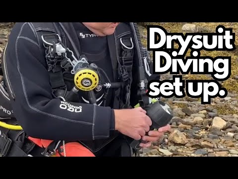 Drysuit diving set up