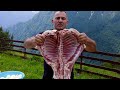 Cooking Ribs in the Mountains - Traditional Caucasian Food | GEORGY KAVKAZ