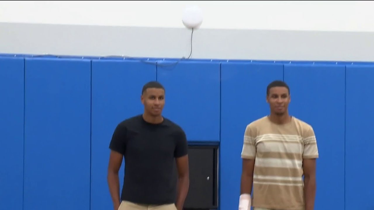 Twin brothers’ basketball jerseys retired at sports academy in Daytona
