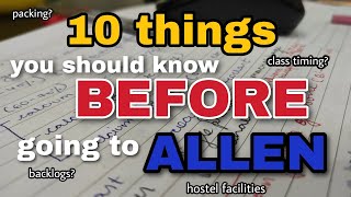 10 things you should know before going to ALLEN in 2024 #allen #neetaspirant screenshot 4