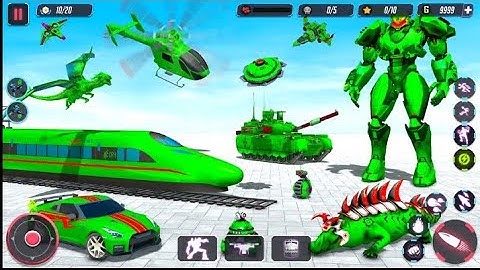 Crocodile Robot Game : Robot Transformation Game - Android gameplay।