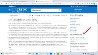 Searching in Credo Academic Core Collection